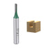 uxcell Router Bit 1/4" Shank 1/8" Cutting Dia Single Straight Flutes Carbide for Woodworking Milling Cutter Tool Green 2 Pcs...